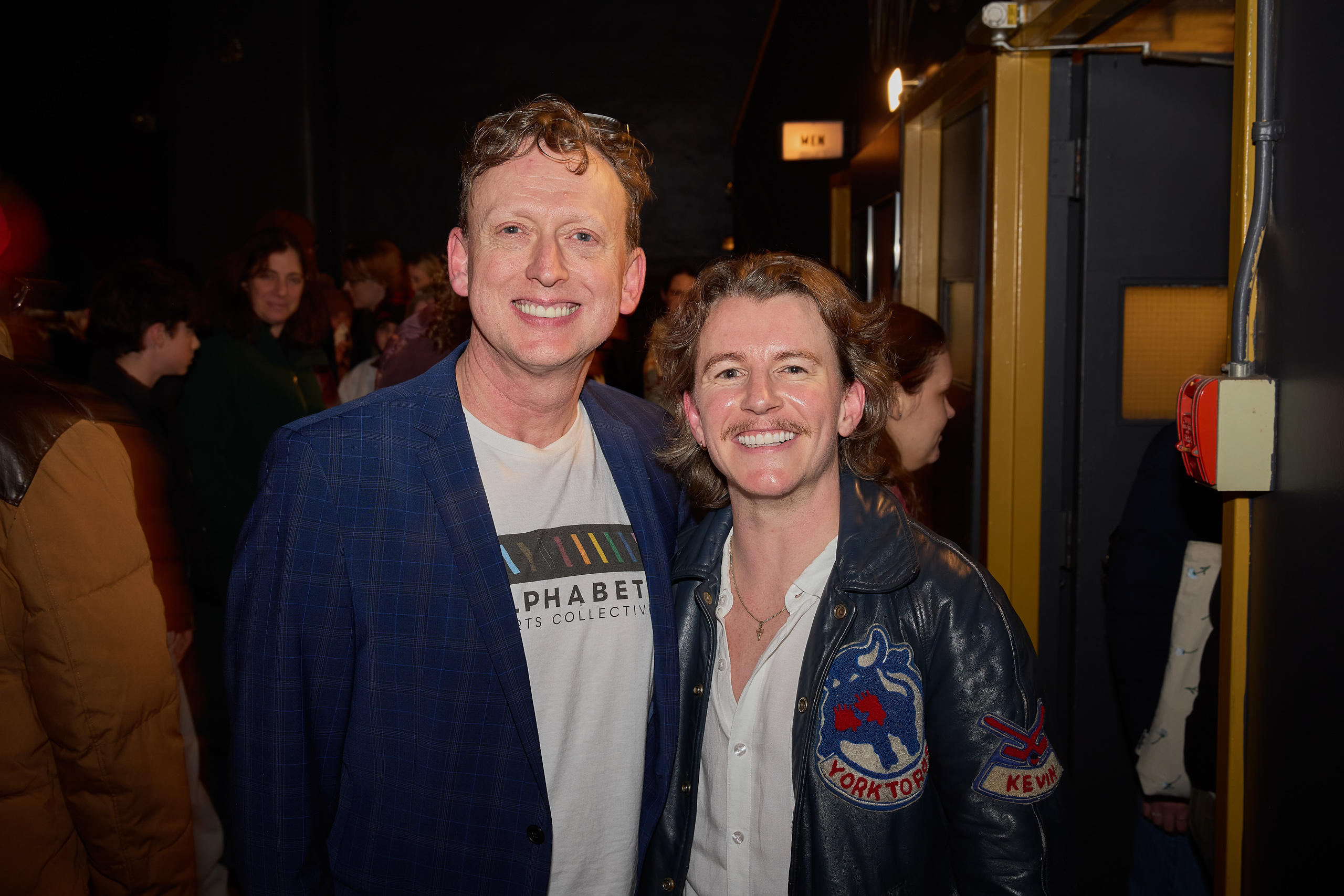 Sean Addis with Harris Browne, Pink Light director, at the screening event.
